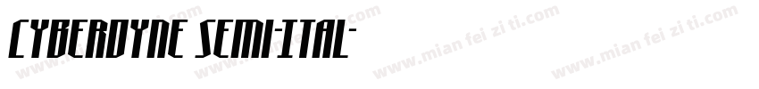 Cyberdyne Semi-Ital字体转换